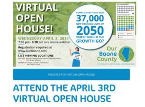 Boone County Master Plan Virtual Open House - TONIGHT 4.3.2024 @7pm - *Must Register @ Zoom Event ON-LINE